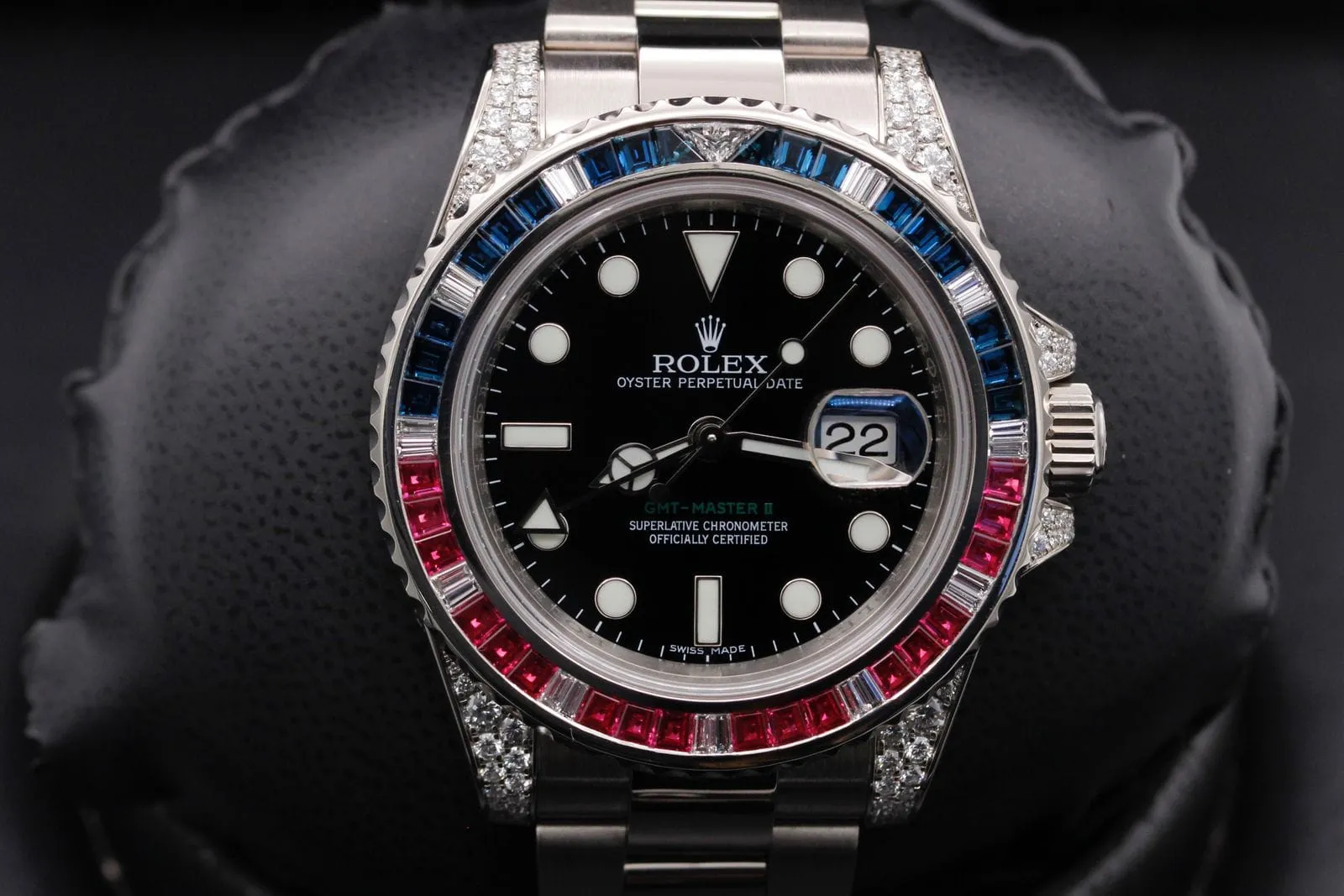 Rolex GMT Master II - Black Baton Dial & Bracelet Strap