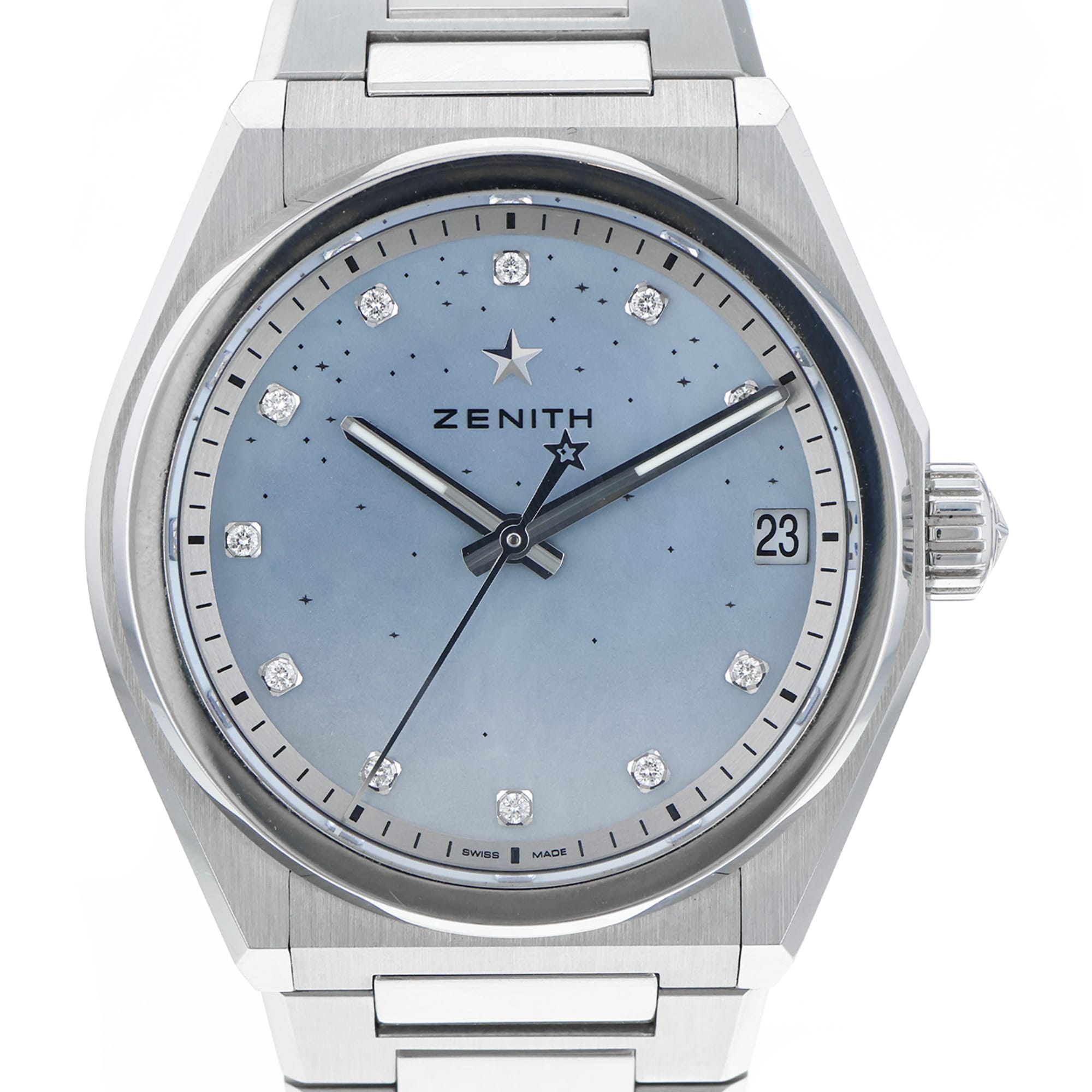 Zenith Defy - Mother of Pearl Blue - Diamond Dial