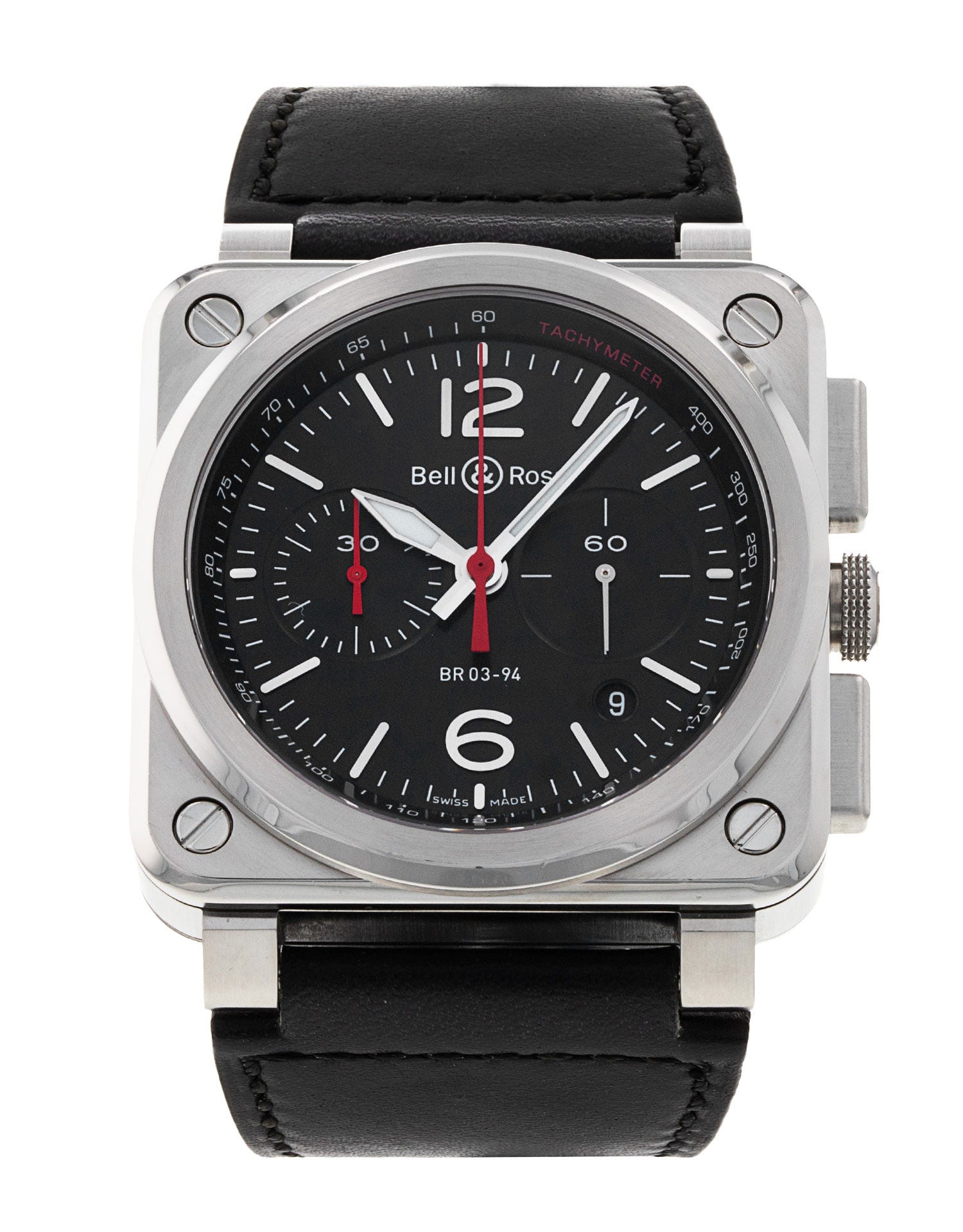 Bell and Ross BR03-94 Chronograph - Black Baton Dial
