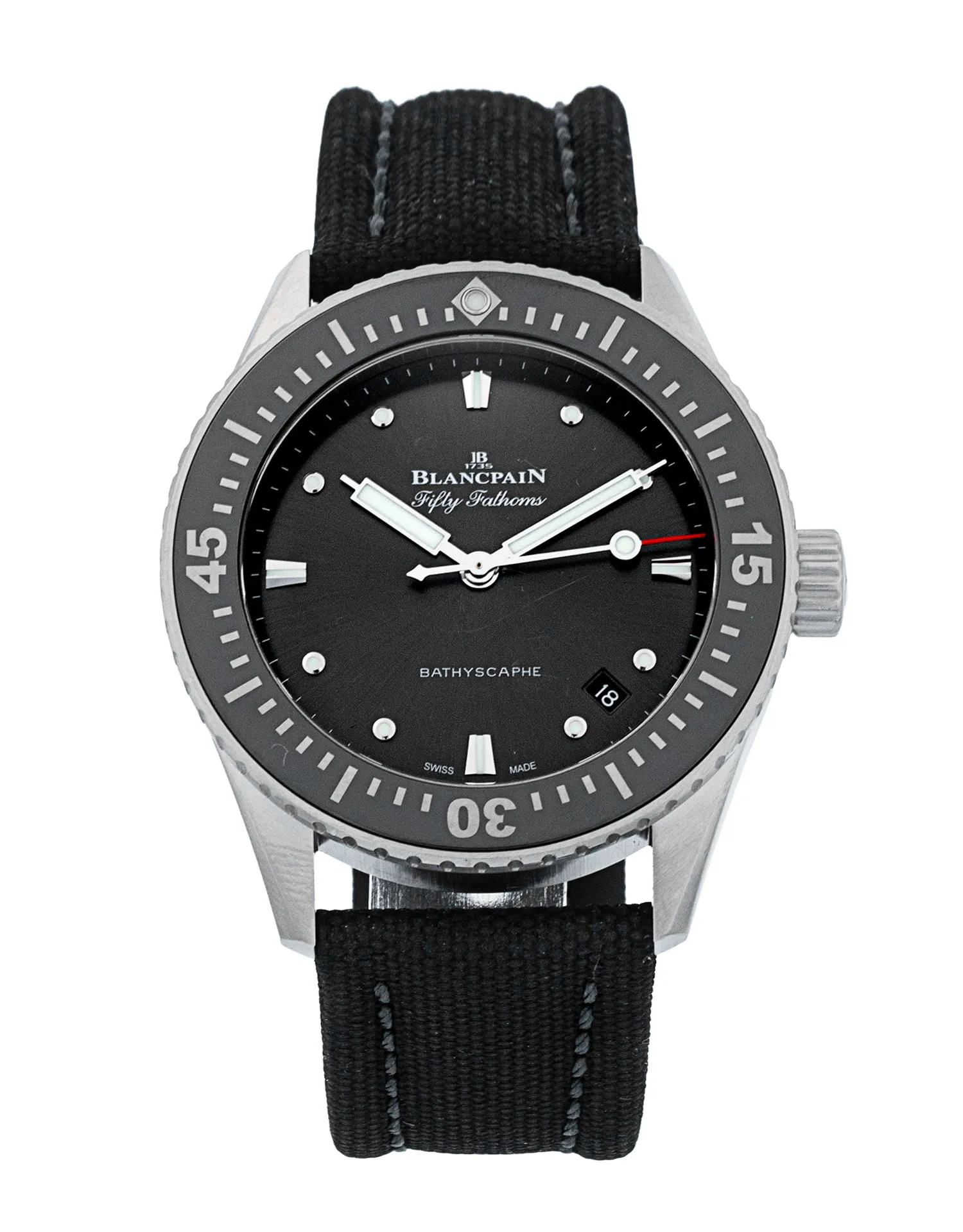 Blancpain Fifty Fathoms - Black Dial & Fabric Strap