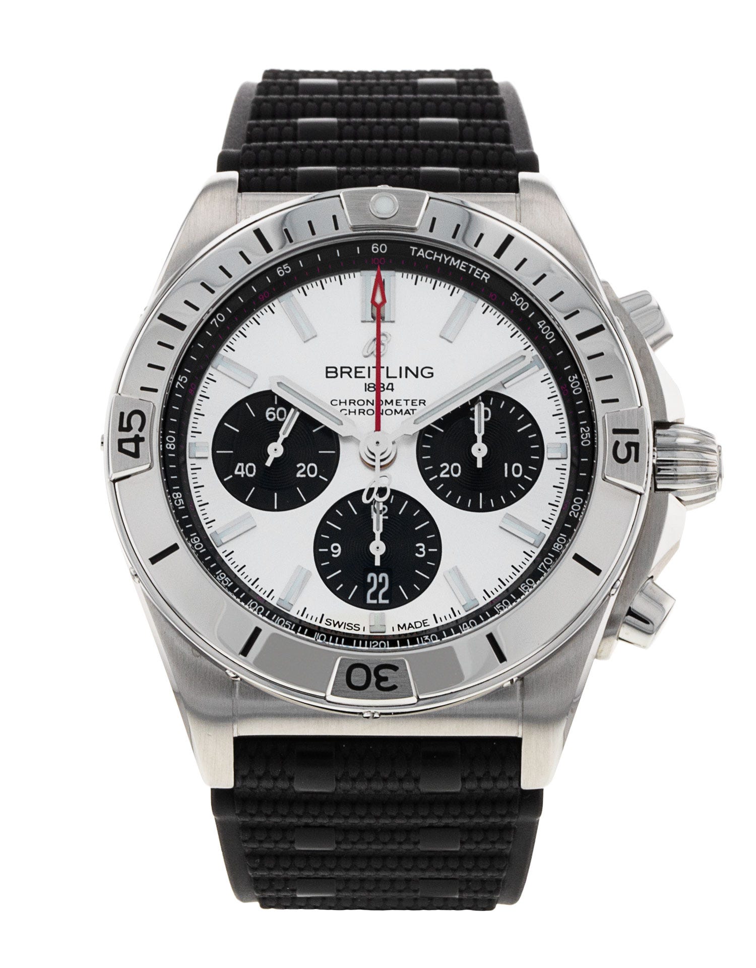 Breitling Chronomat B01 42 - Grey Baton Dial & Rubber Strap