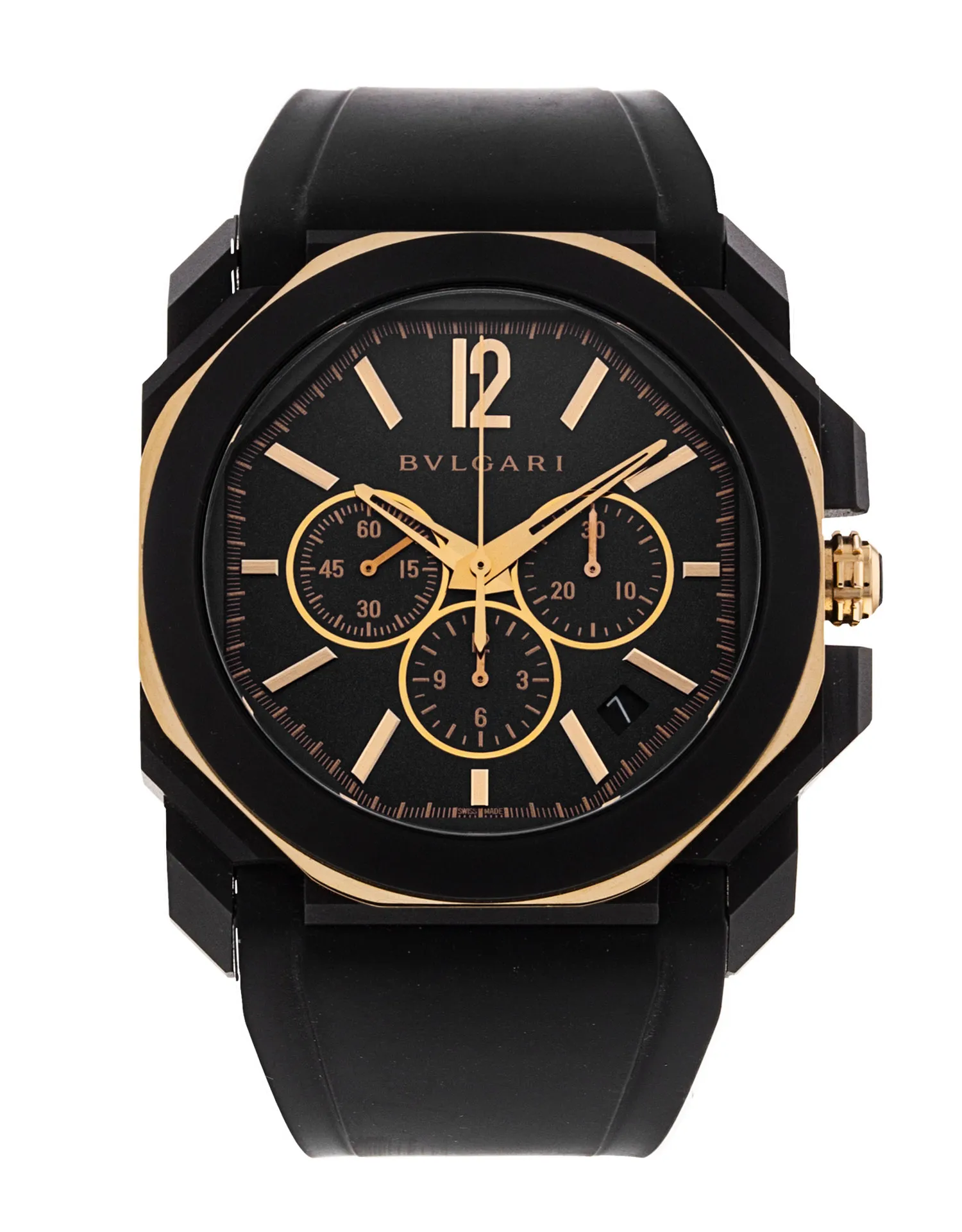 Bvlgari Octo 103075 - Anthracite Dial & Rubber Strap