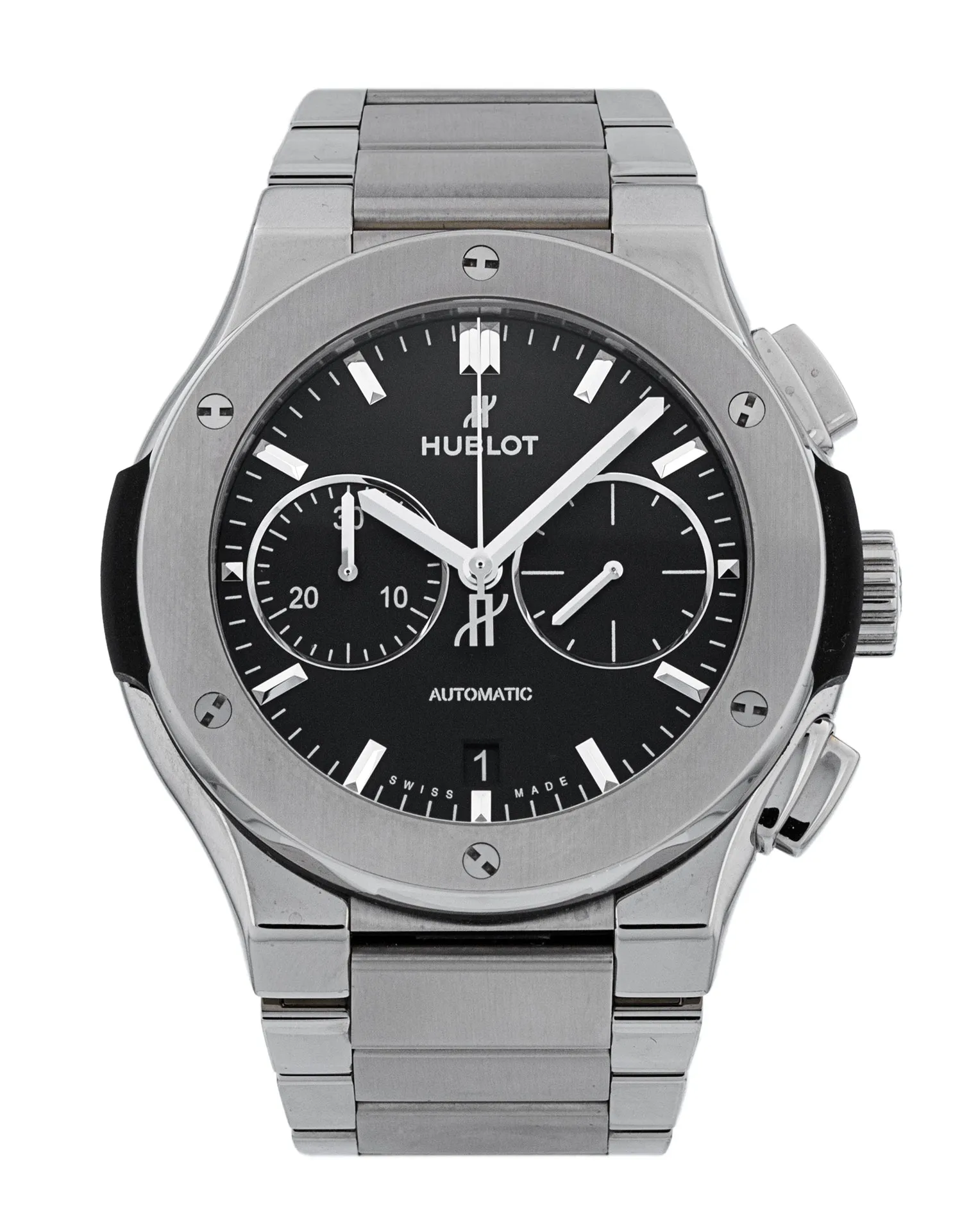 Hublot Classic Fusion - Black Baton Dial & Bracelet Strap