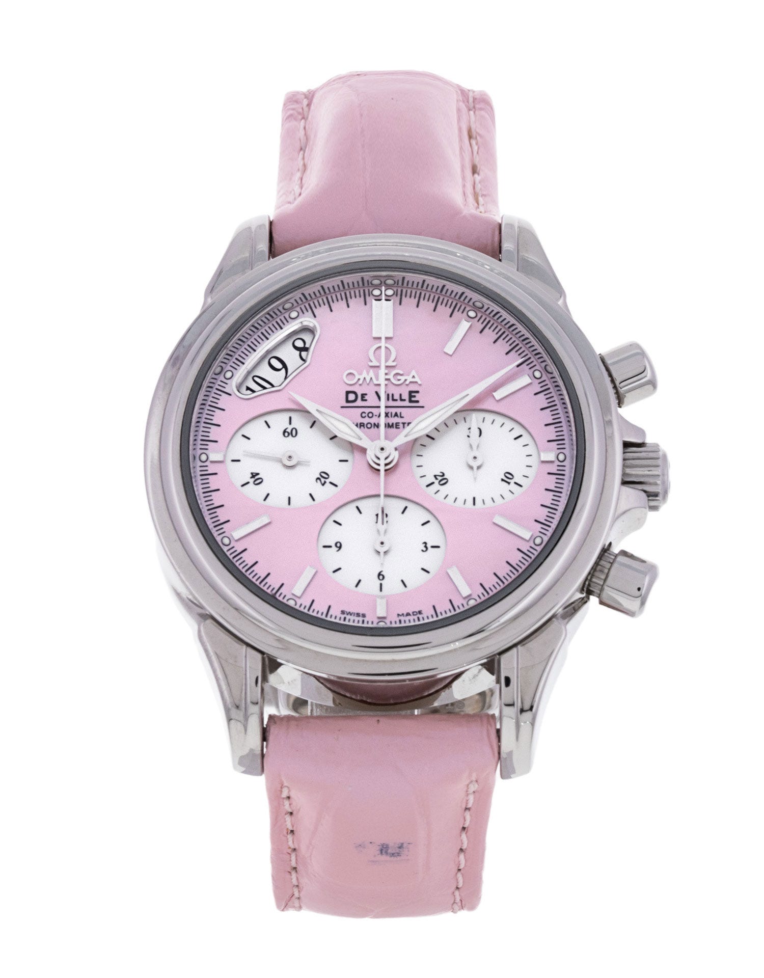 Omega De Ville Co-Axial Ladies - Mother of Pearl Pink Baton Dial