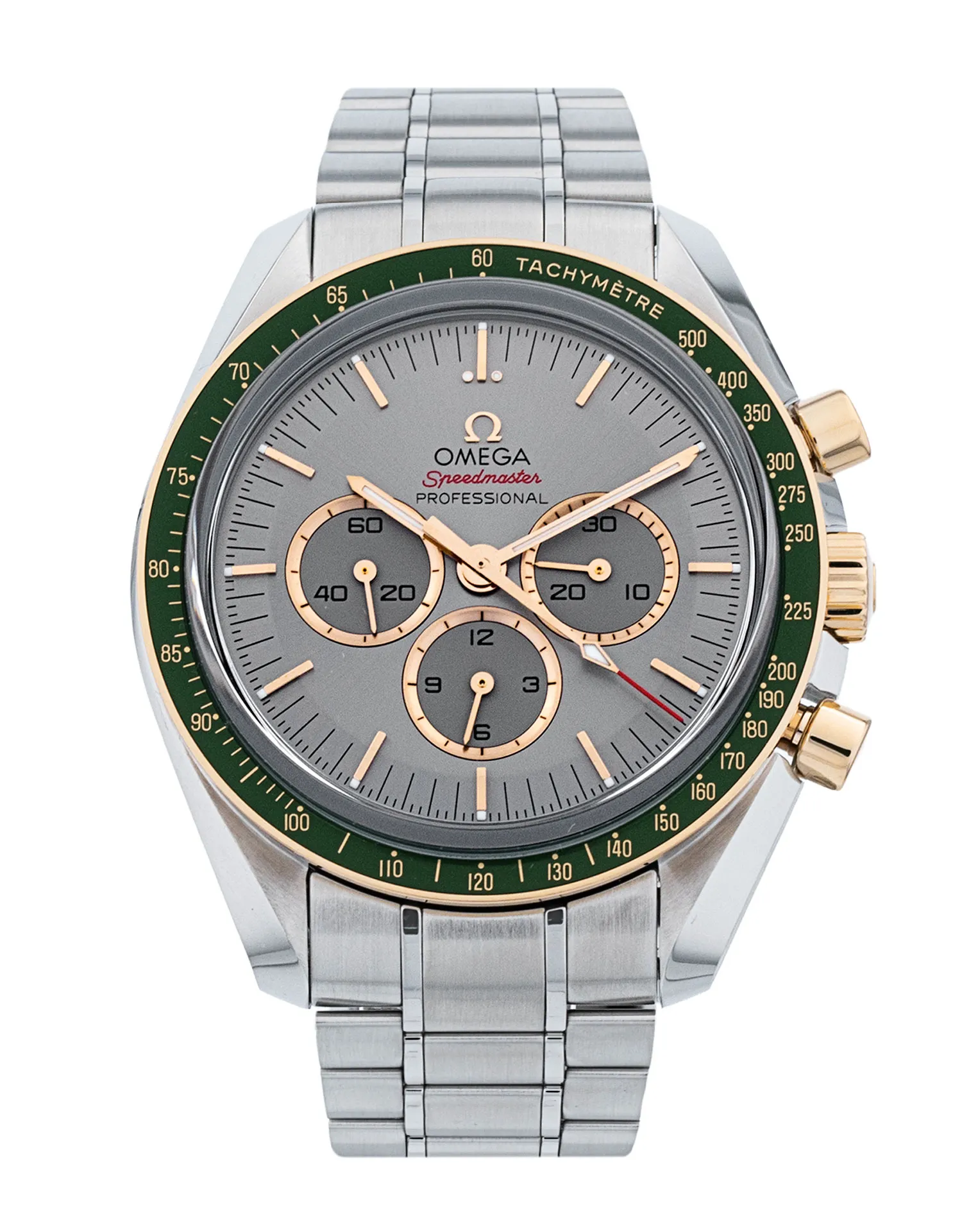 COMMEdesGARCONSHOMME オリーブ色 Omega Olympic Speedmaster - Grey Dial & Bracelet Strap