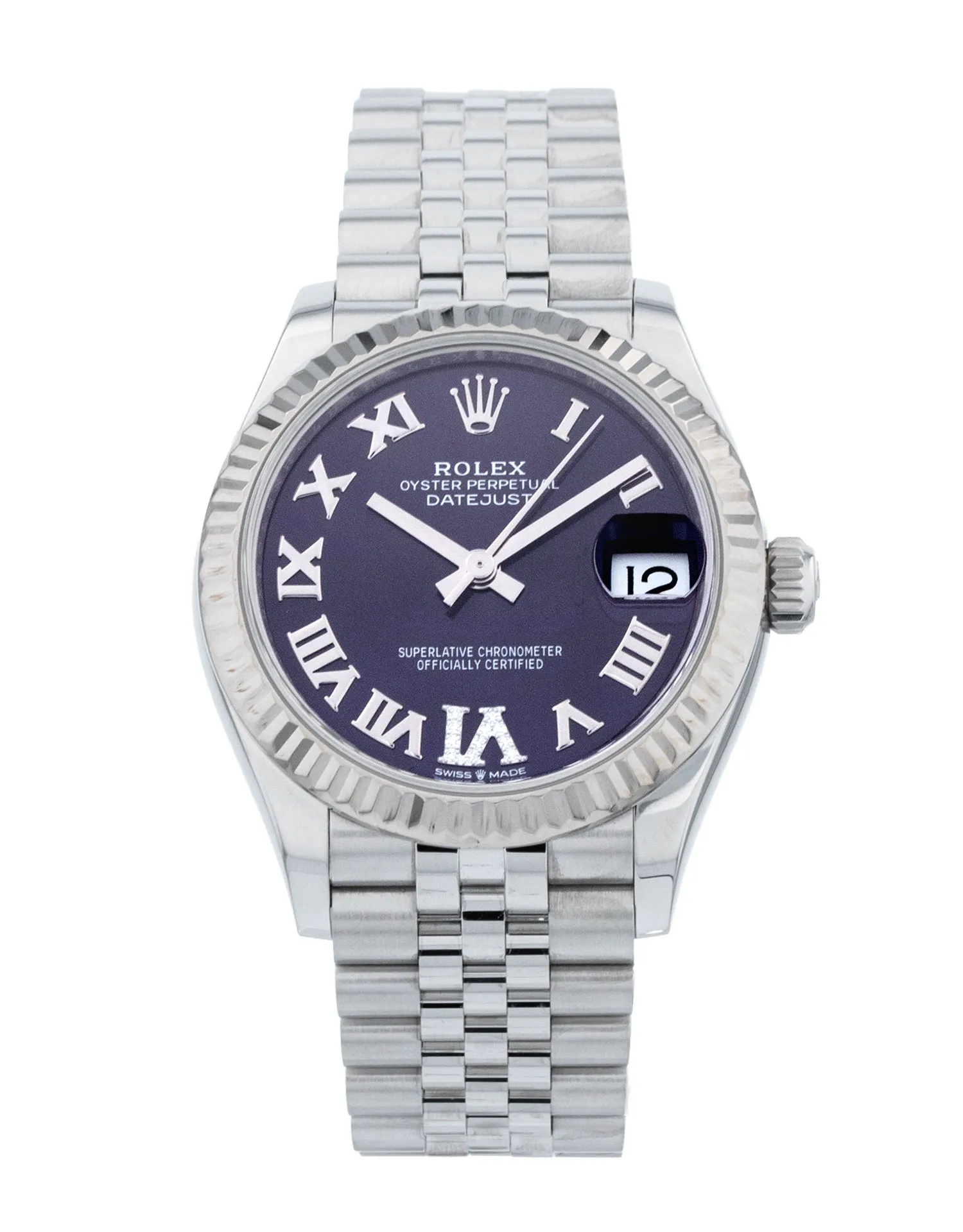 Rolex Datejust Lady 31 - Aubergine Roman Numeral Diamond Dial