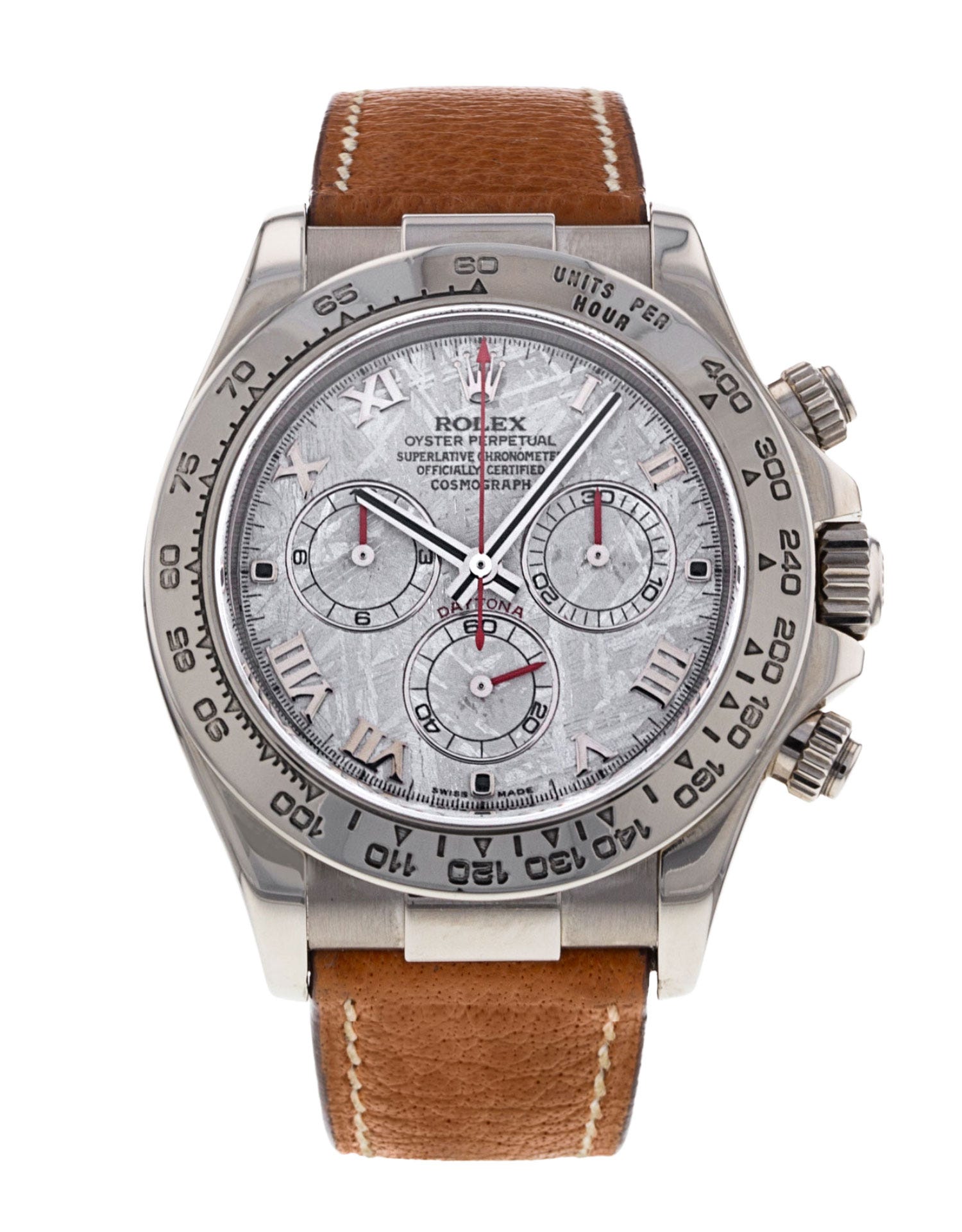 Rolex Daytona - Meteorite Roman Numeral Dial & Leather Strap
