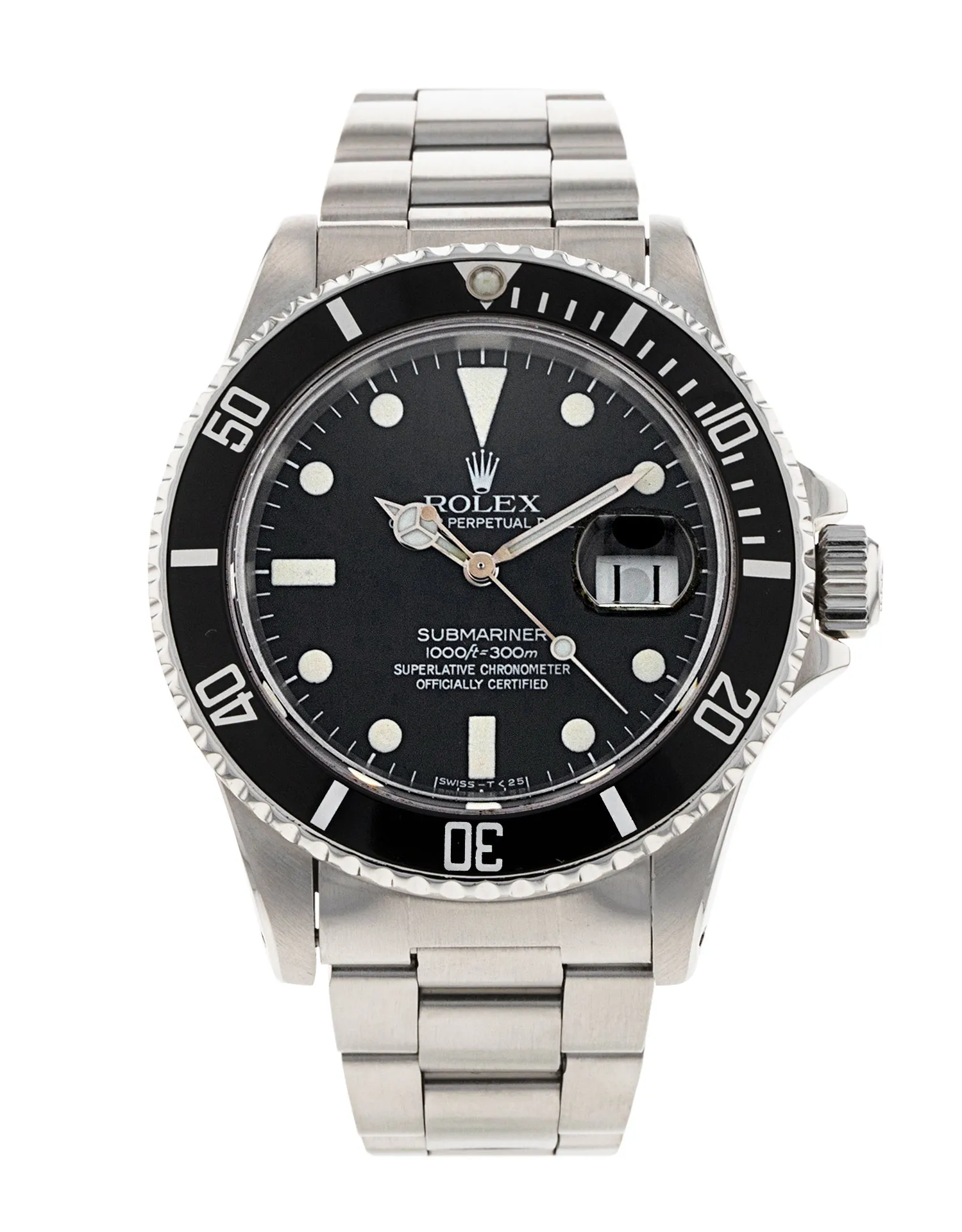 Rolex Submariner 16800 - Black Dial & Bracelet Strap