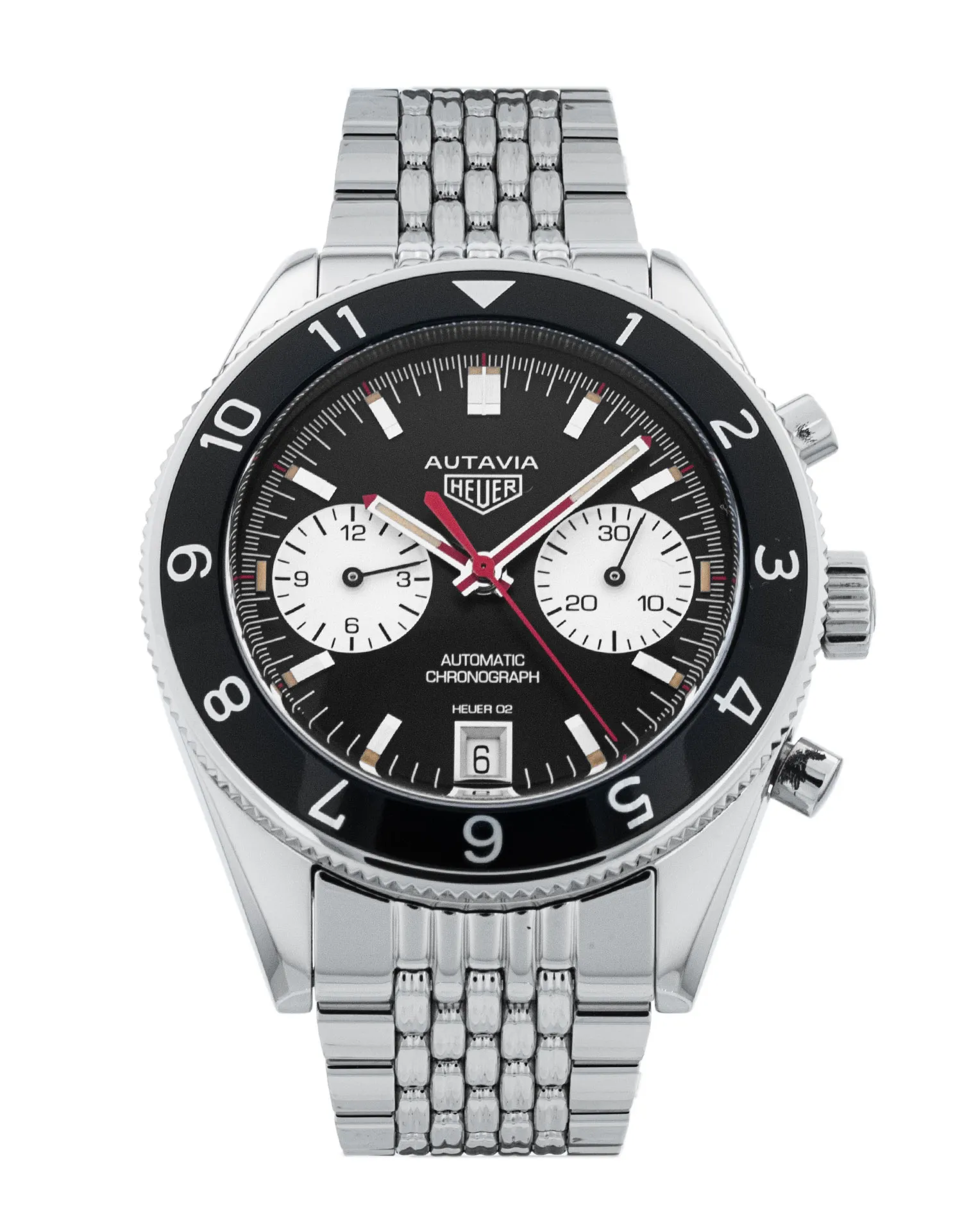 Tag Heuer Autavia CBE2118 - Black Dial & Bracelet Strap