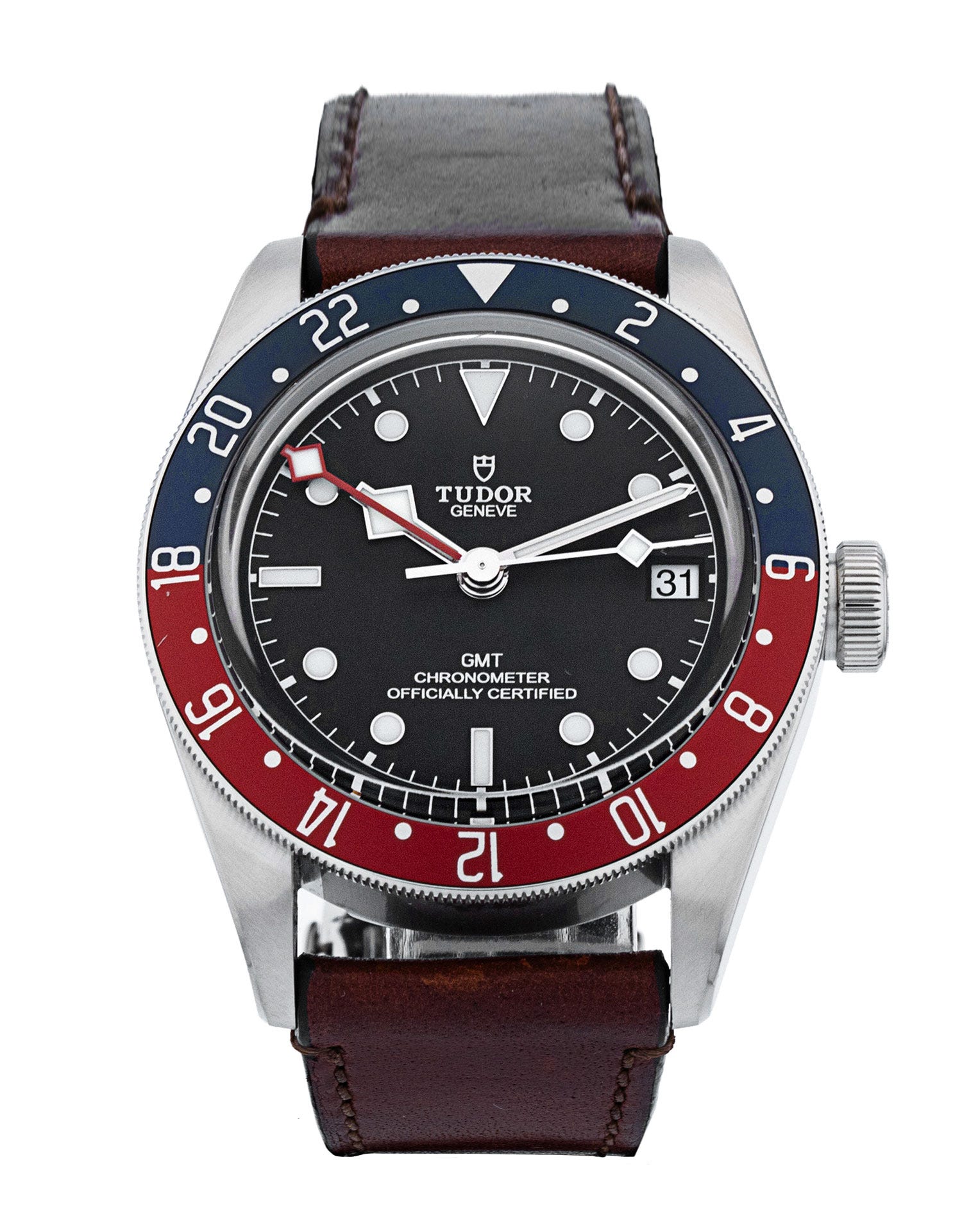 Tudor Black Bay GMT - Black Dial & Leather Strap