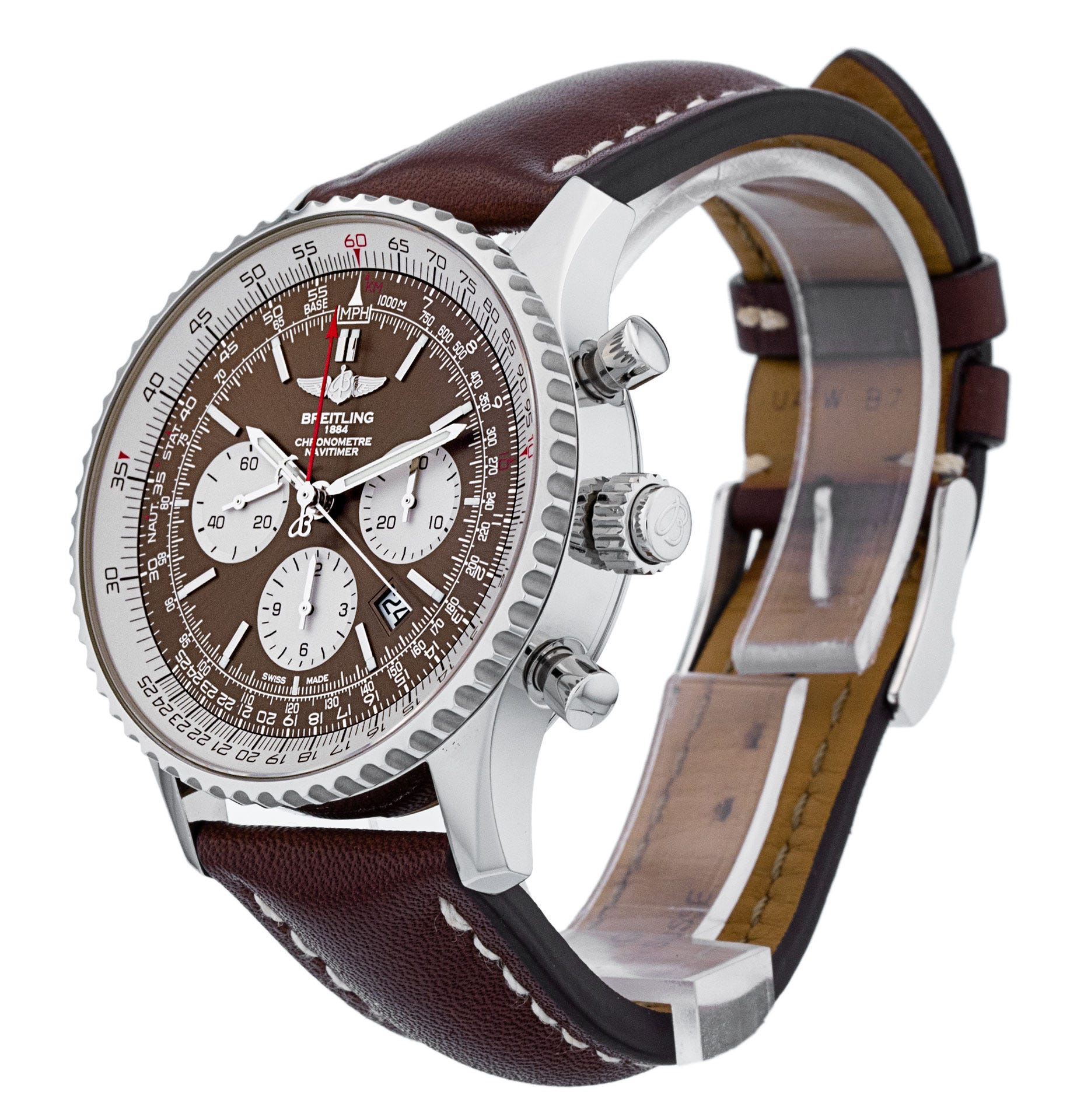 Breitling Navitimer - Bronze Baton Dial & Leather Strap