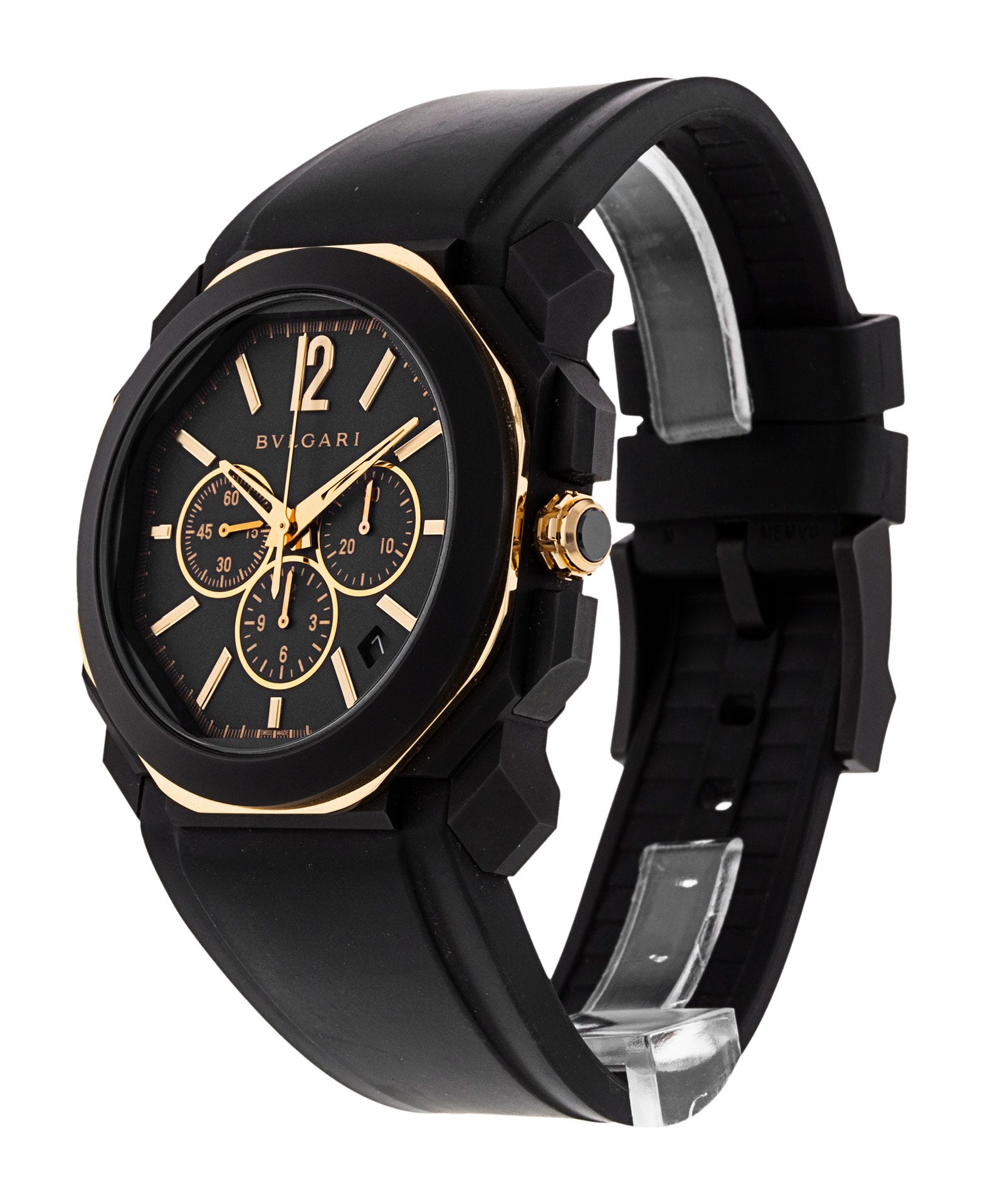 Bvlgari Octo 103075 - Anthracite Dial & Rubber Strap