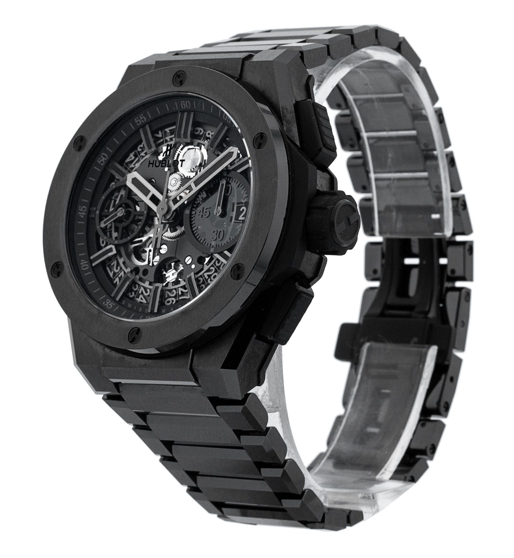 Hublot Big Bang - Skeleton Black Dial Dial & Bracelet Strap