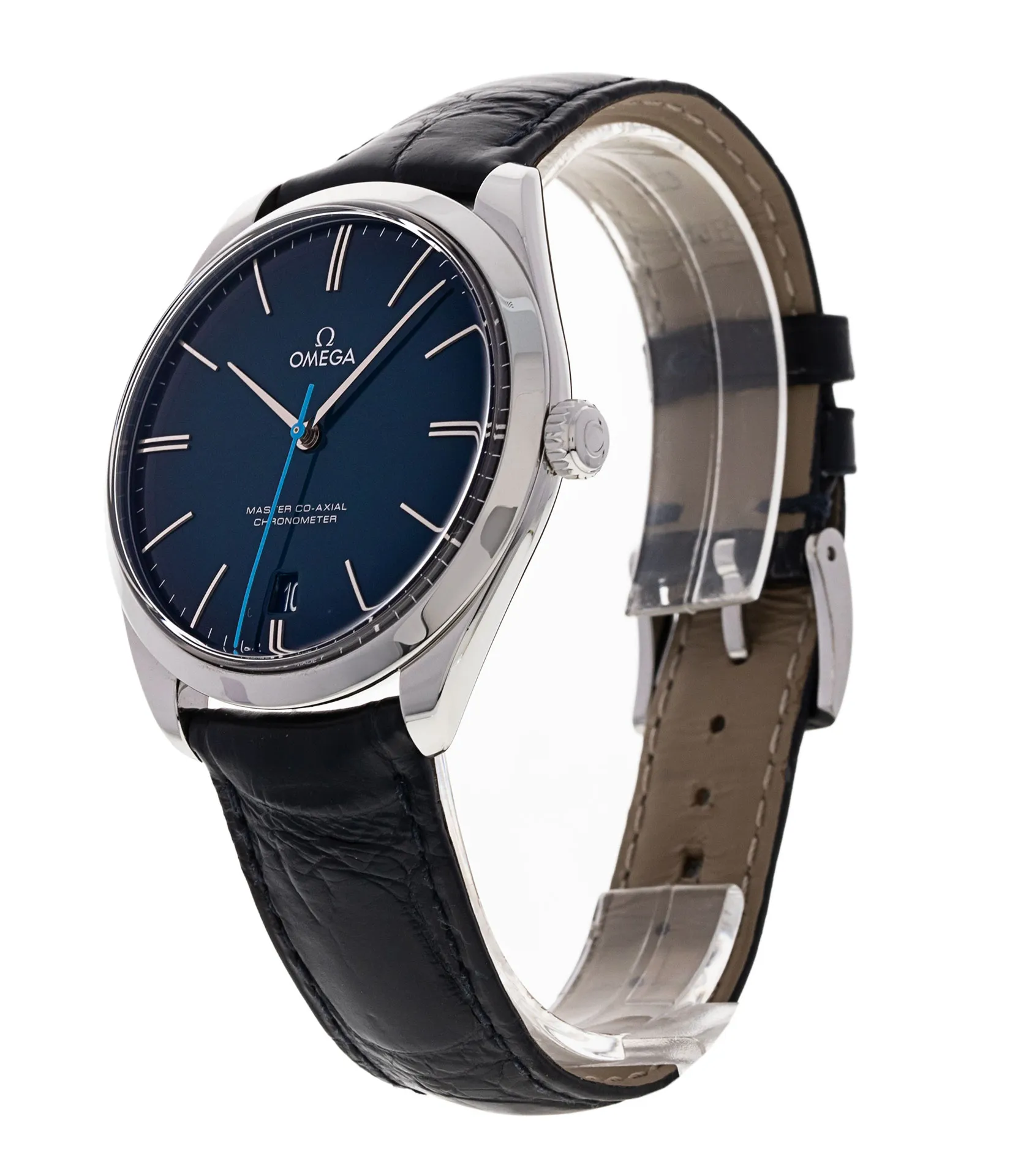 Omega De Ville Tresor - Blue Baton Dial & Leather Strap