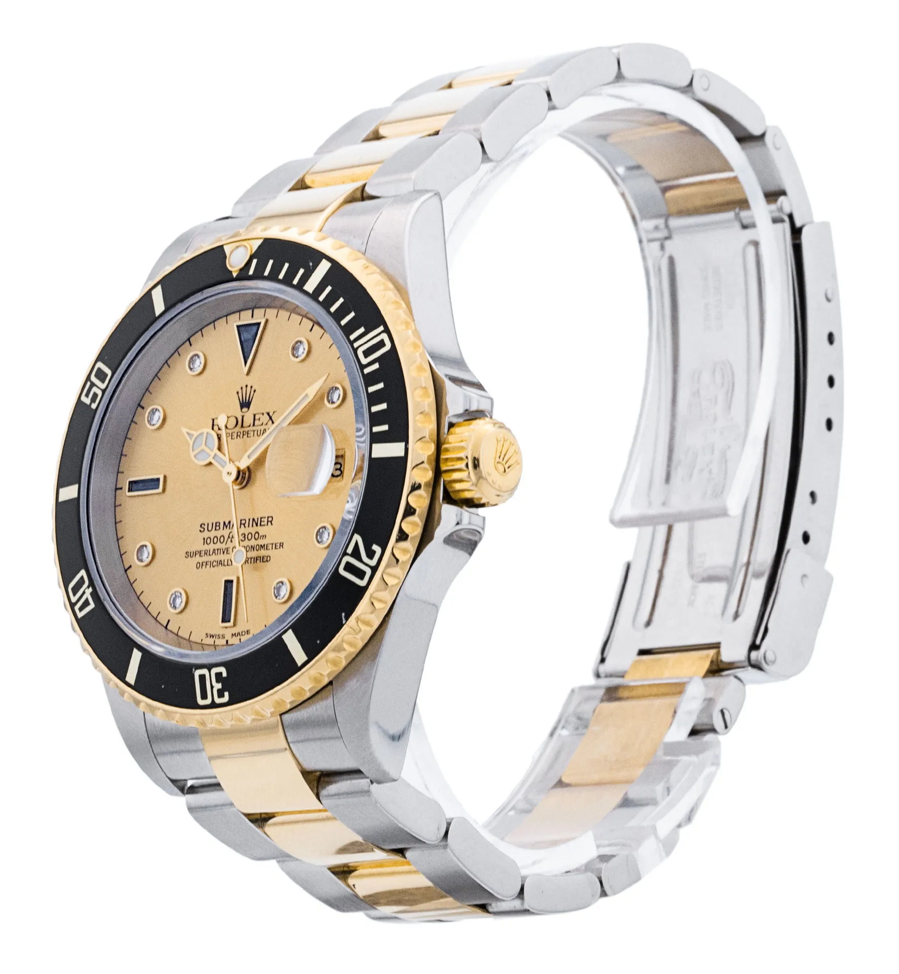 Rolex Submariner - Champagne Diamonds & Sapphires Dial