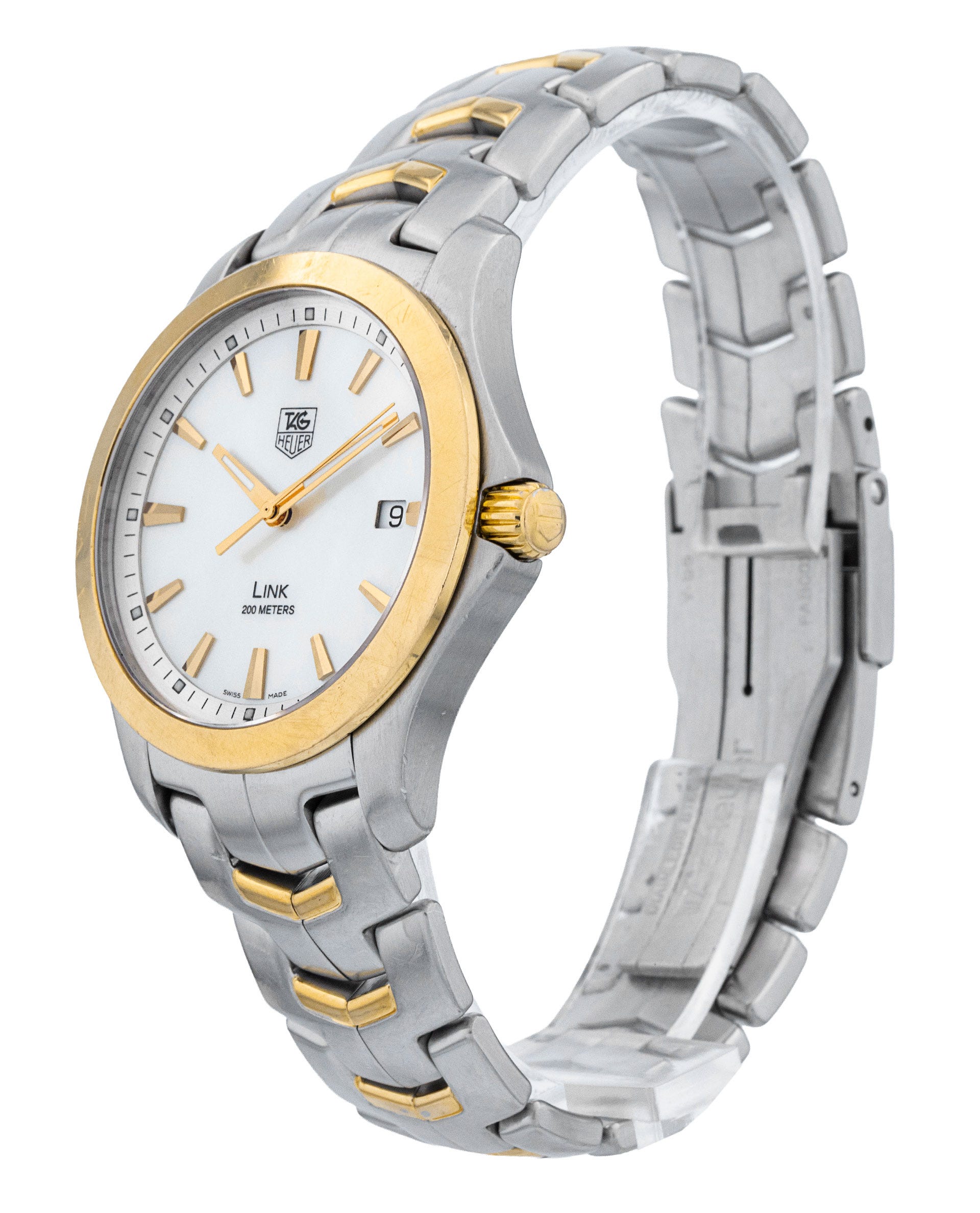 Tag Heuer Link - Mother of Pearl White Baton Dial