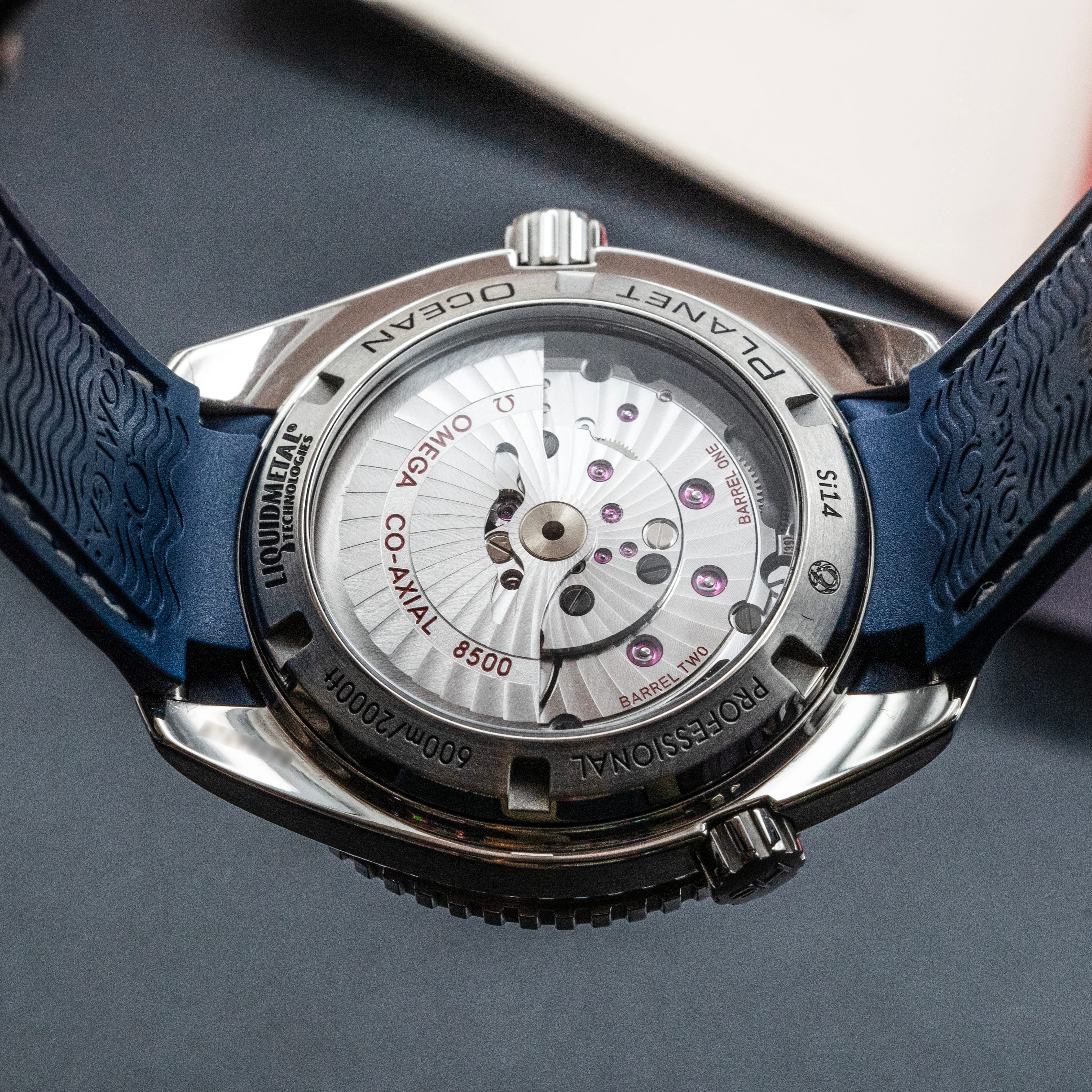 Omega Planet Ocean - Blue Quarter Arabic Dial & Rubber Strap