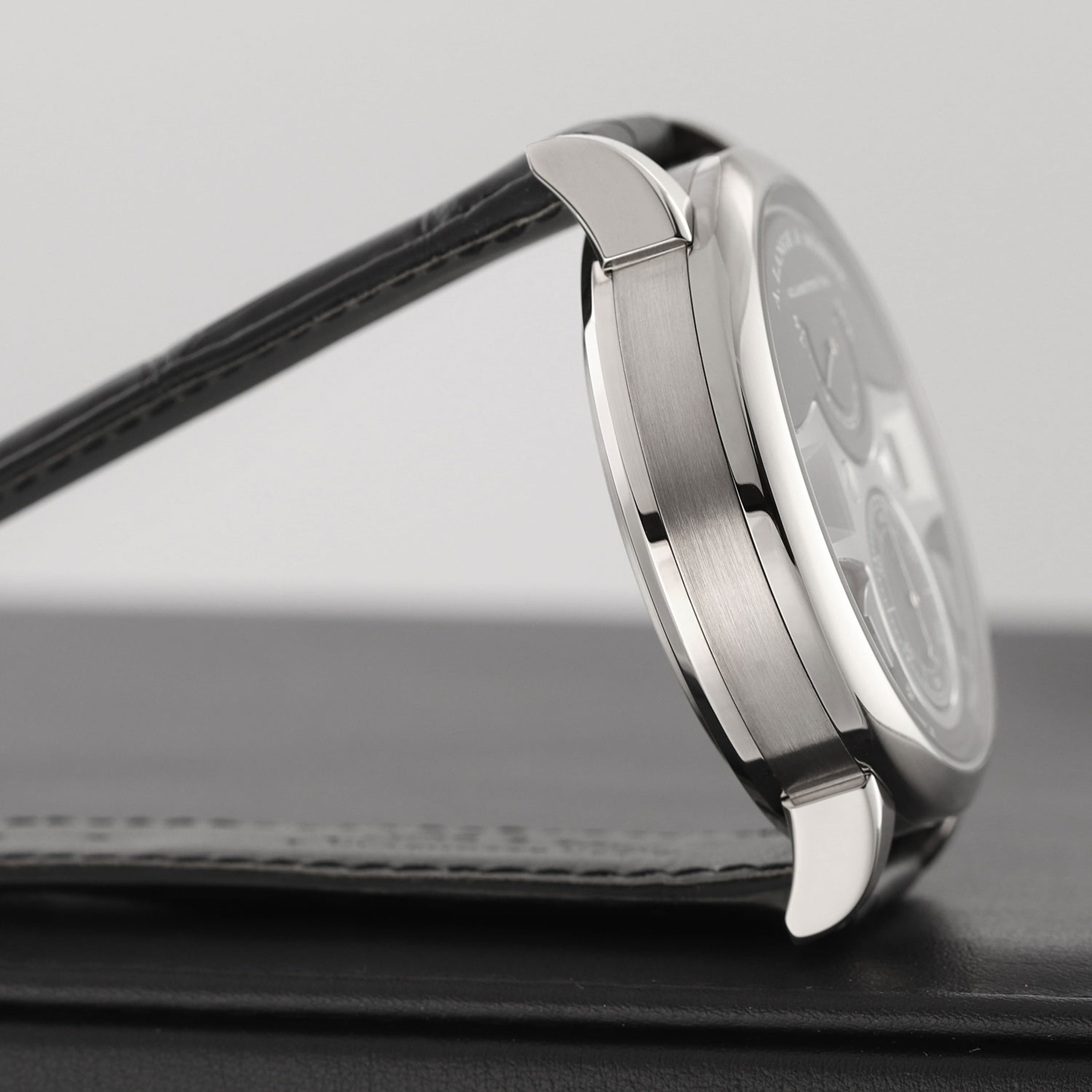 A. Lange and Sohne Zeitwerk - Black Dial & Leather Strap