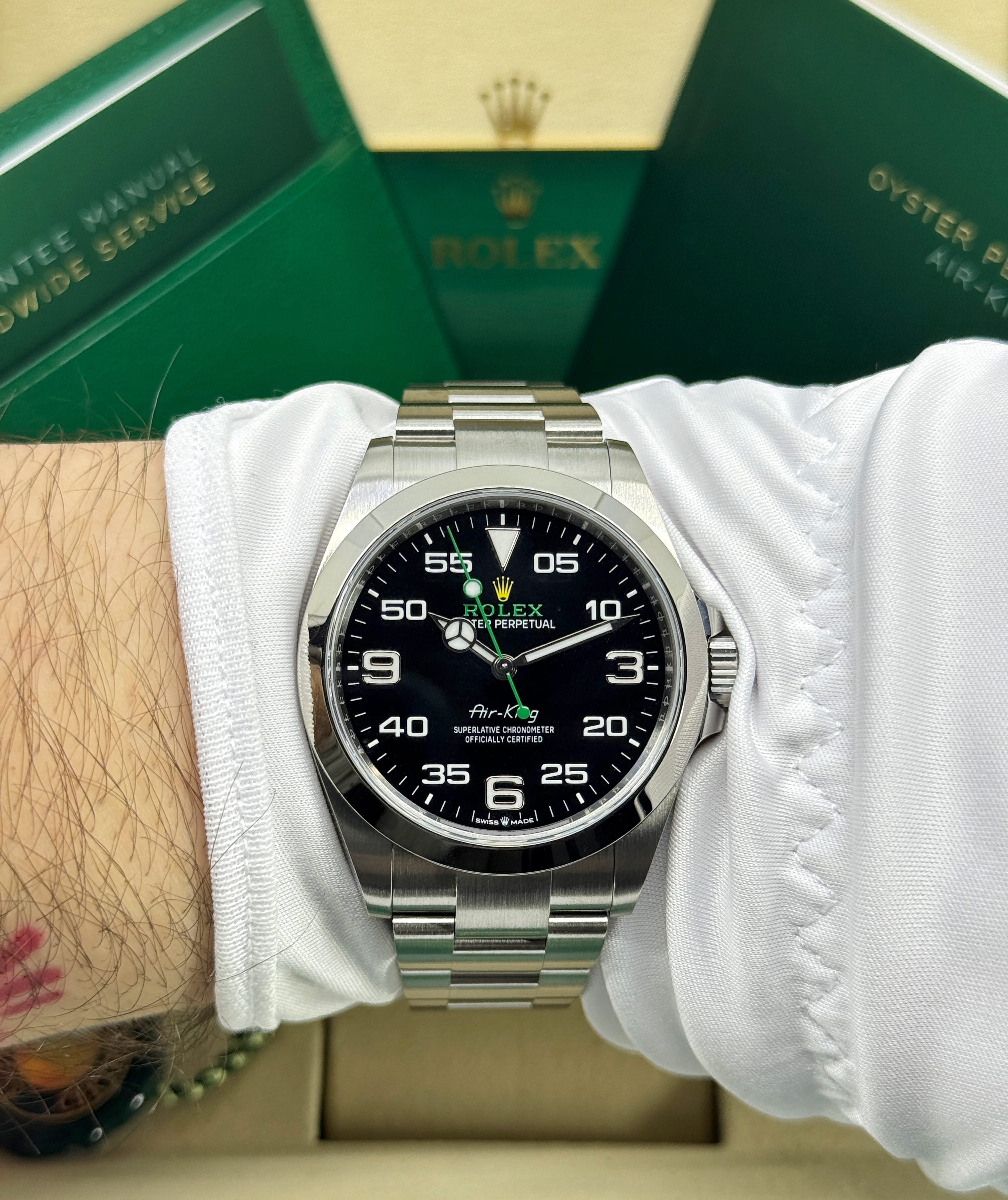 Rolex Air-King 126900 - Black Arabic Dial & Bracelet Strap