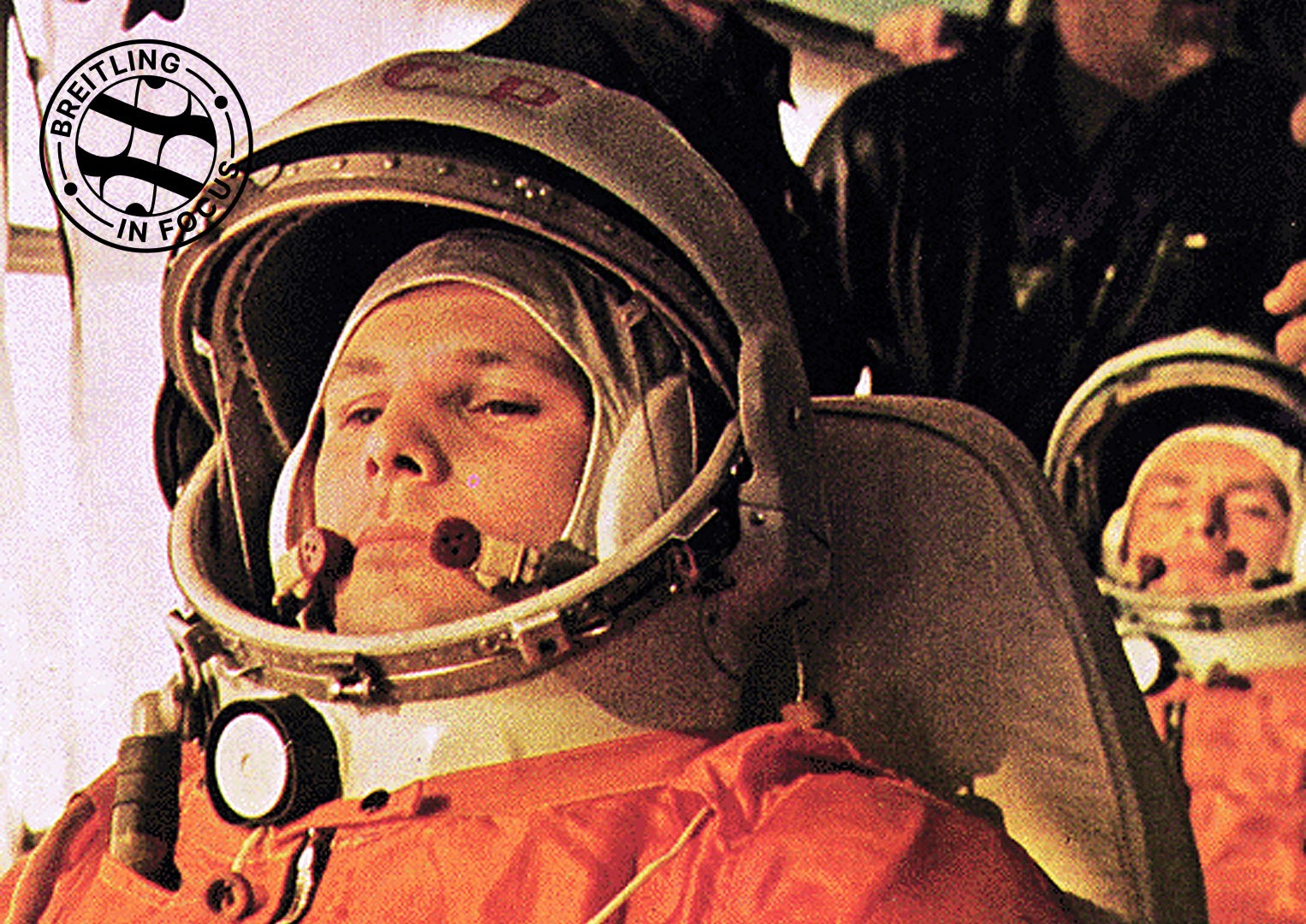 Russian Yuri Gagarin, the first man in space