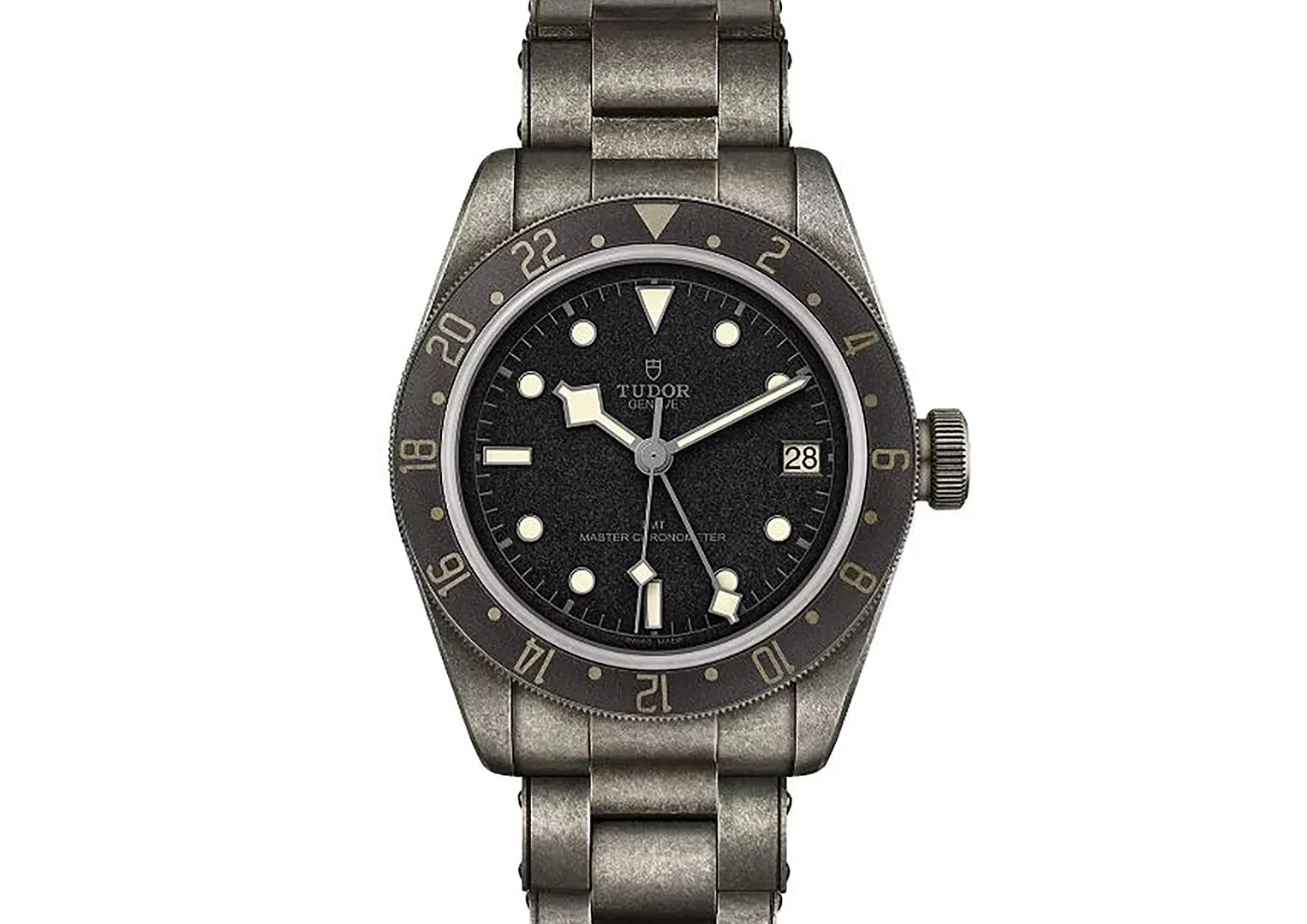 A one-of-a-kind Tudor Black Bay GMT in steampunk-style steel